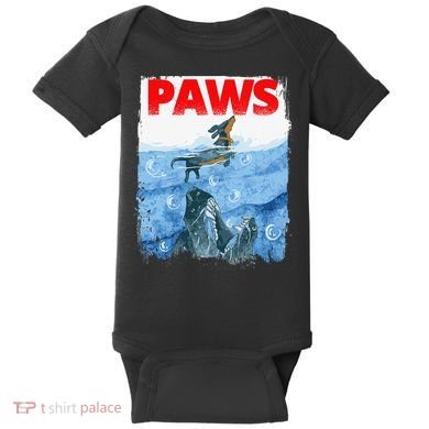 Paws Paw Dachshund Dog Retro Baby Bodysuit