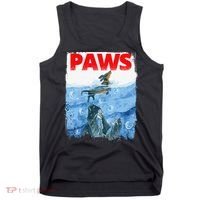 Paws Paw Dachshund Dog Retro Tank Top thumb 0