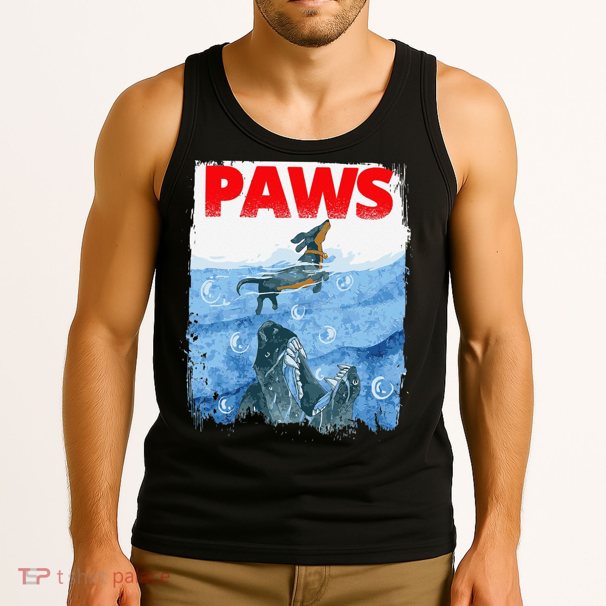 Paws Paw Dachshund Dog Retro Tank Top
