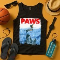 Paws Paw Dachshund Dog Retro Tank Top thumb 4