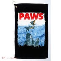 Paws Paw Dachshund Dog Retro Golf Towel thumb 0