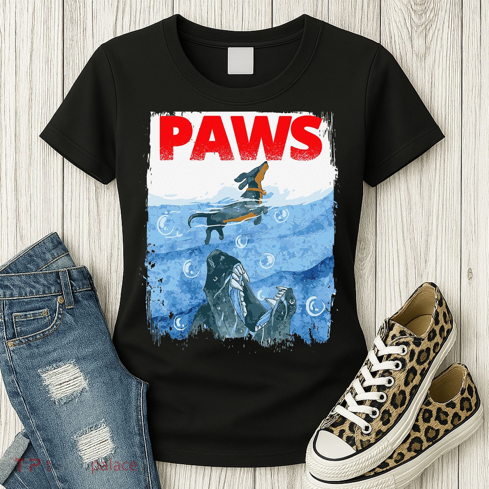 Paws Paw Dachshund Dog Retro Women's T-Shirt