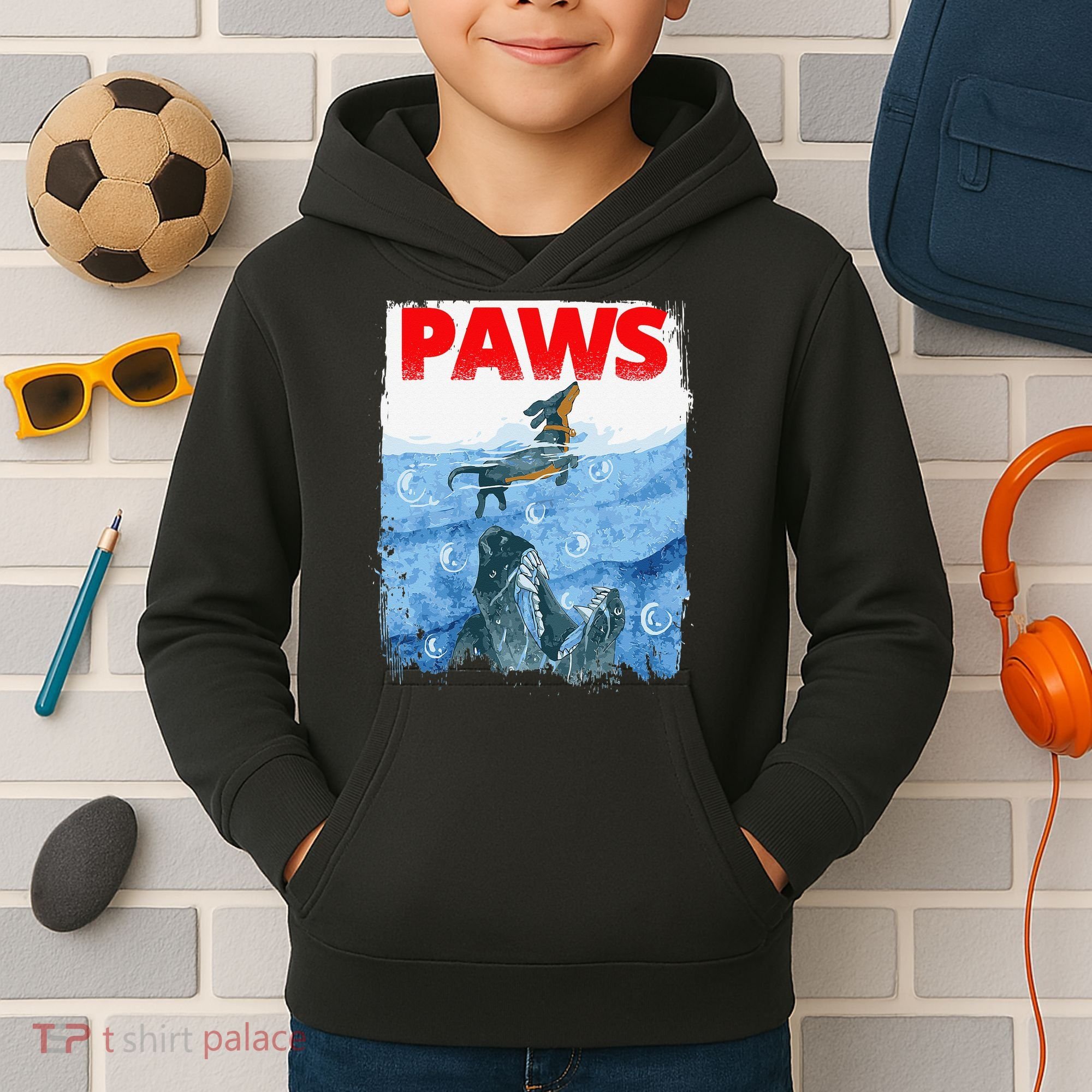 Paws Paw Dachshund Dog Retro Kids Hoodie