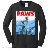 Paws Paw Dachshund Dog Retro Kids Long Sleeve Shirt thumb 0