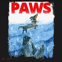 Paws Paw Dachshund Dog Retro Kids Long Sleeve Shirt thumb 2