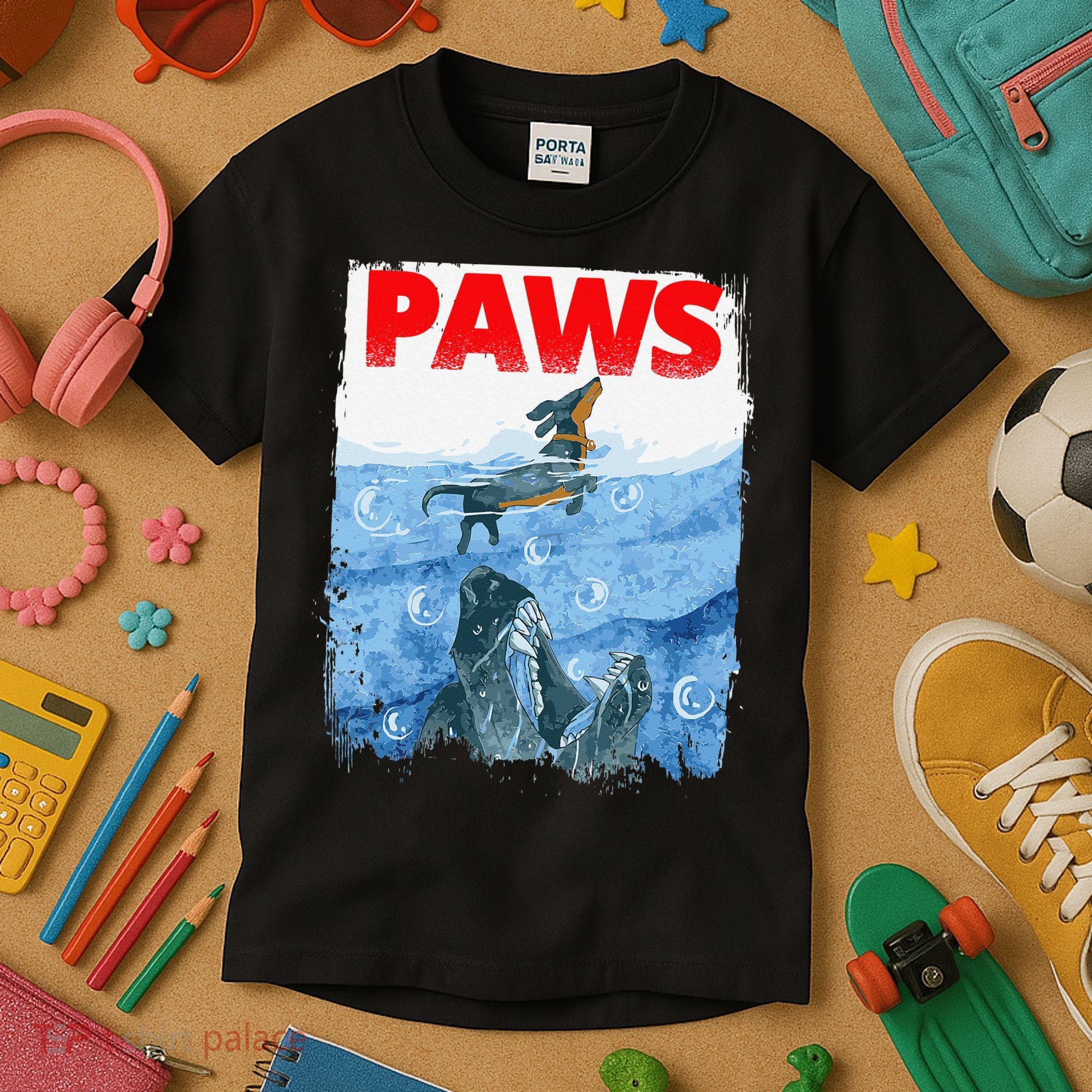 Paws Paw Dachshund Dog Retro Kids T-Shirt