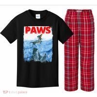 Paws Paw Dachshund Dog Retro Kids Plaid Pajama Set thumb 0