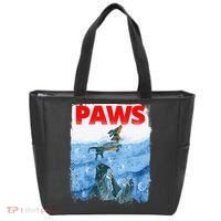 Paws Paw Dachshund Dog Retro Tote Bag thumb 0