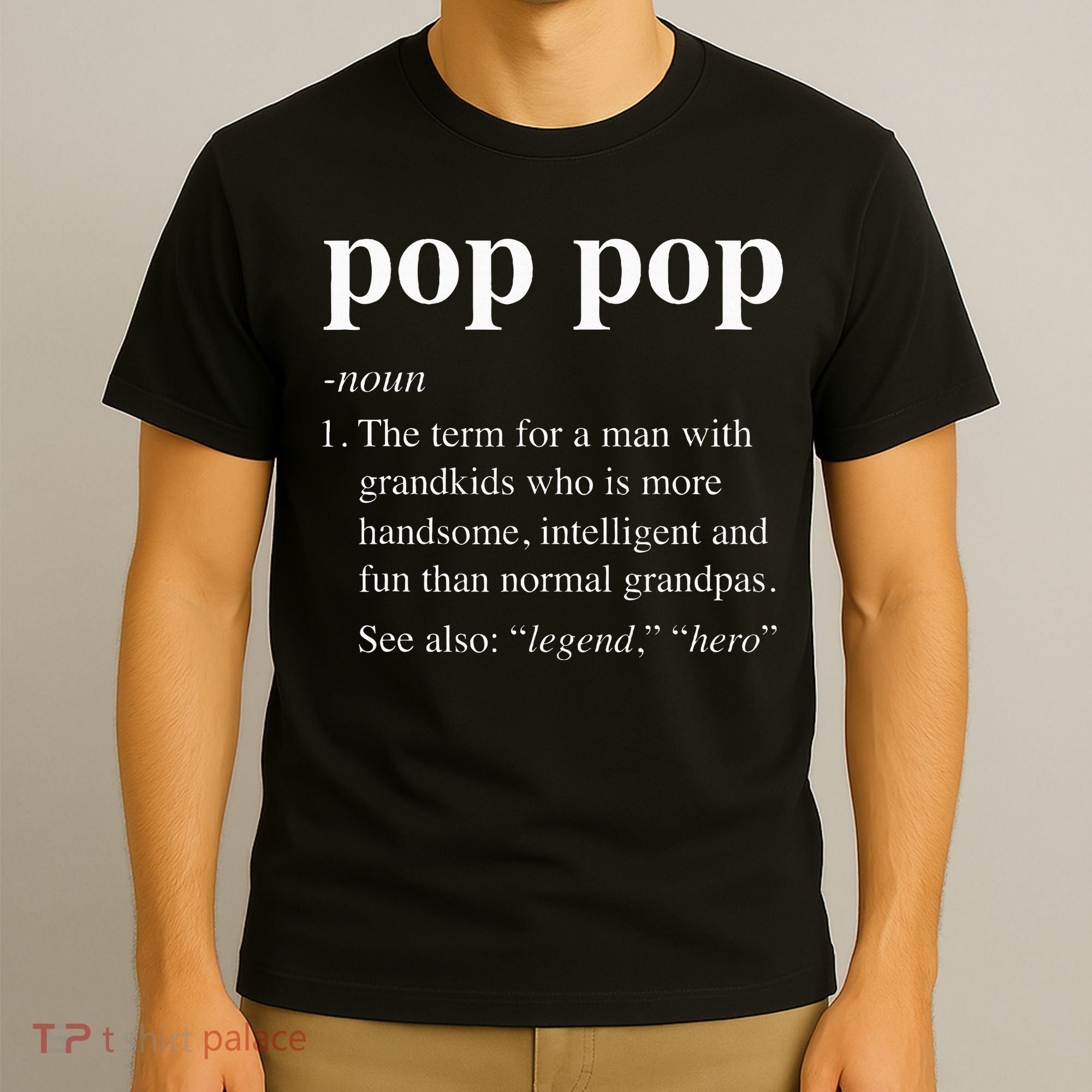 Pop Pop Definition Funny Poppop Dictionary T-Shirt