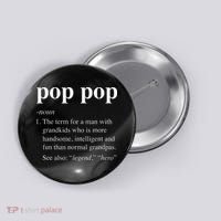 Pop Pop Definition Funny Poppop Dictionary Button thumb 0
