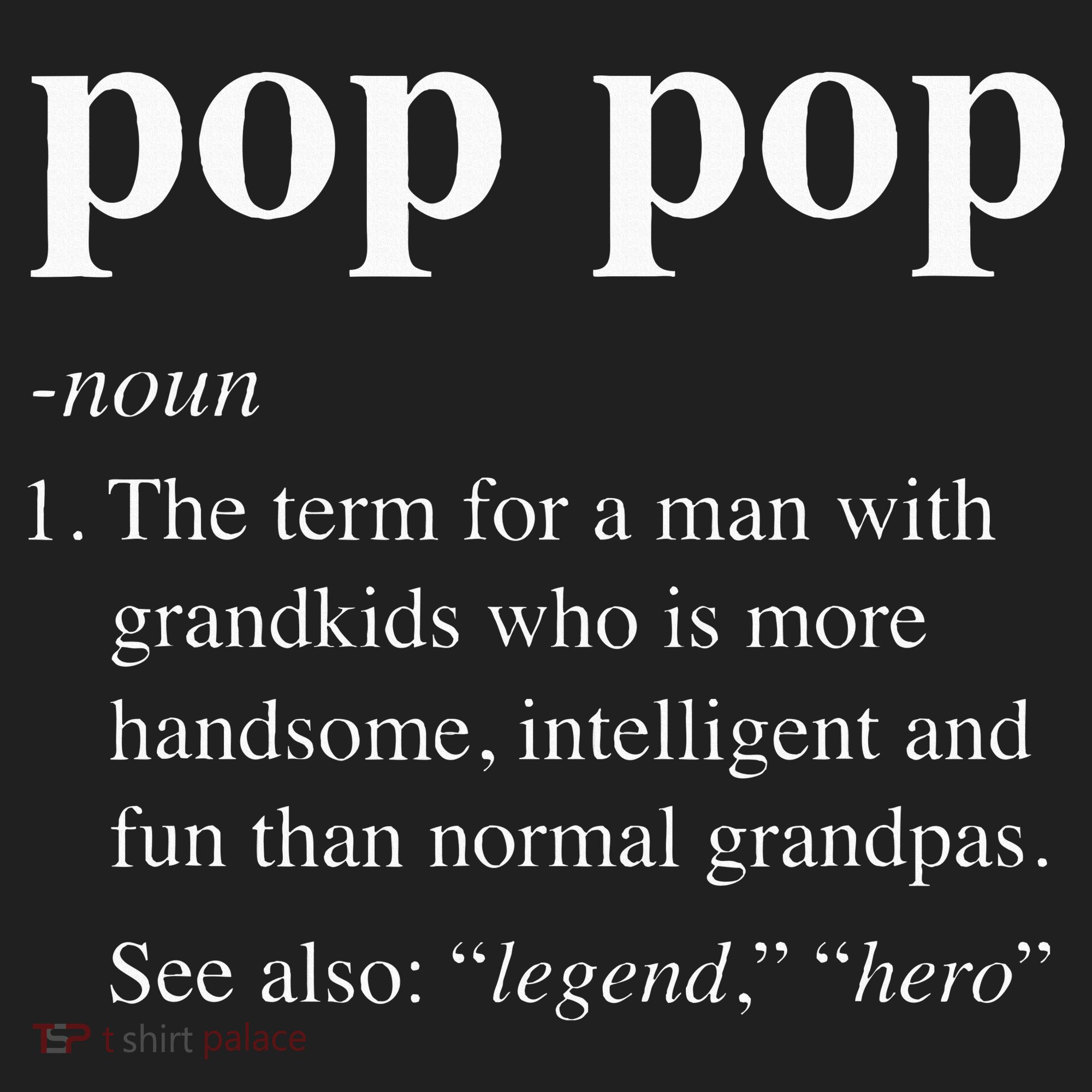 Pop Pop Definition Funny Poppop Dictionary Beanie