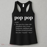 Pop Pop Definition Funny Poppop Dictionary Women's Tank Top thumb 3