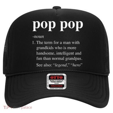 Pop Pop Definition Funny Poppop Dictionary Hat