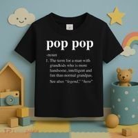 Pop Pop Definition Funny Poppop Dictionary Toddler T-Shirt thumb 3