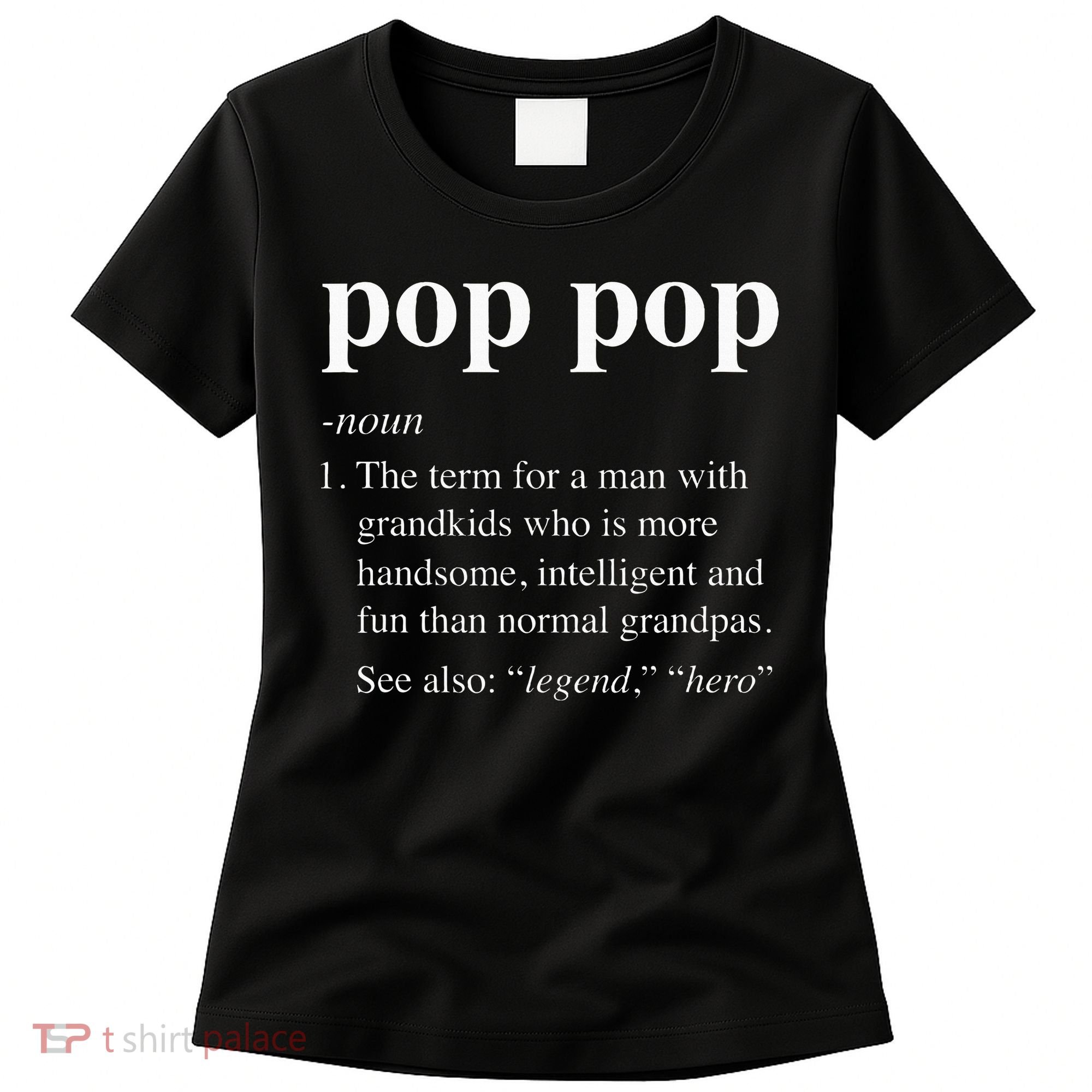 Pop Pop Definition Funny Poppop Dictionary Women's T-Shirt