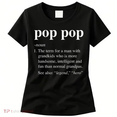 Pop Pop Definition Funny Poppop Dictionary Women's T-Shirt