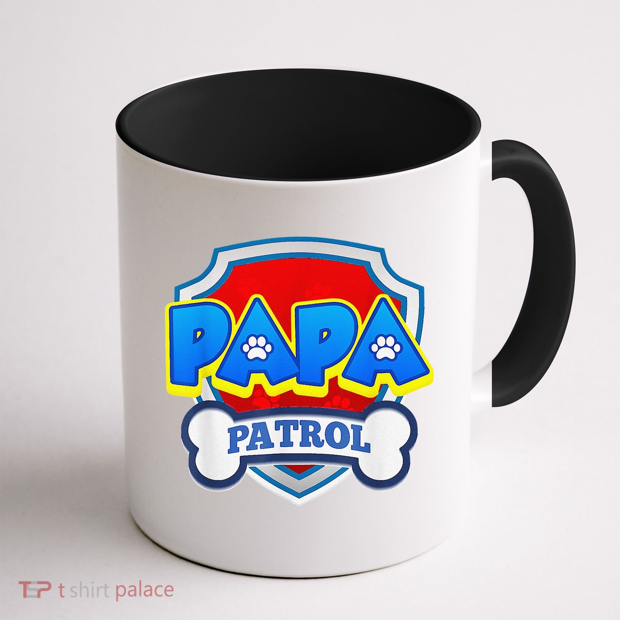 Papa Patrol Dog Funny Gift Birthday Party Coffee Mug