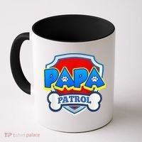 Papa Patrol Dog Funny Gift Birthday Party Coffee Mug thumb 0