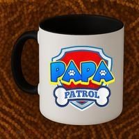 Papa Patrol Dog Funny Gift Birthday Party Coffee Mug thumb 2