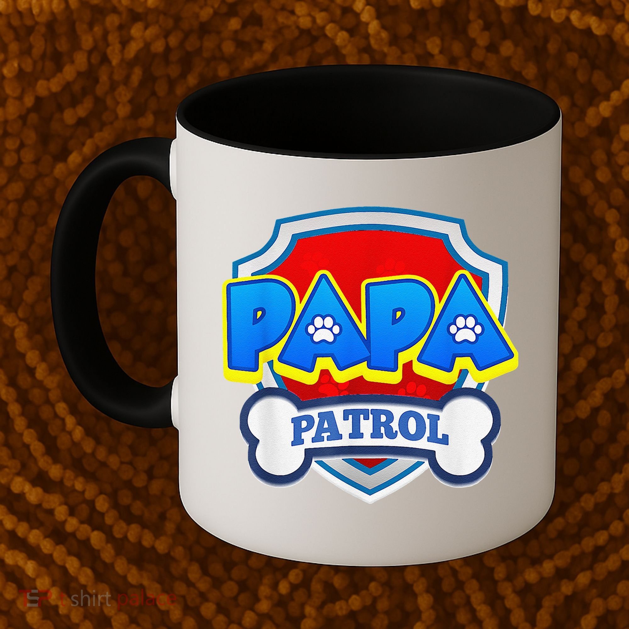 Papa Patrol Dog Funny Gift Birthday Party Coffee Mug