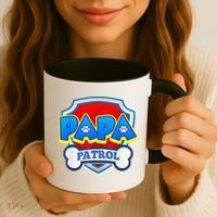 Papa Patrol Dog Funny Gift Birthday Party Coffee Mug thumb 3