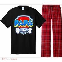 Papa Patrol Dog Funny Gift Birthday Party Pajama Set thumb 0