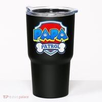 Papa Patrol Dog Funny Gift Birthday Party Tumbler thumb 0