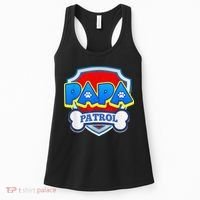 Papa Patrol Dog Funny Gift Birthday Party Women's Tank Top thumb 0