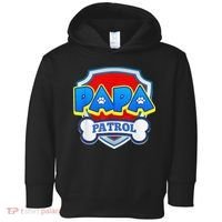 Papa Patrol Dog Funny Gift Birthday Party Toddler Hoodie thumb 0