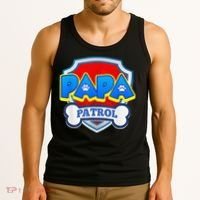 Papa Patrol Dog Funny Gift Birthday Party Tank Top thumb 3