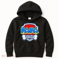 Papa Patrol Dog Funny Gift Birthday Party Kids Hoodie thumb 0