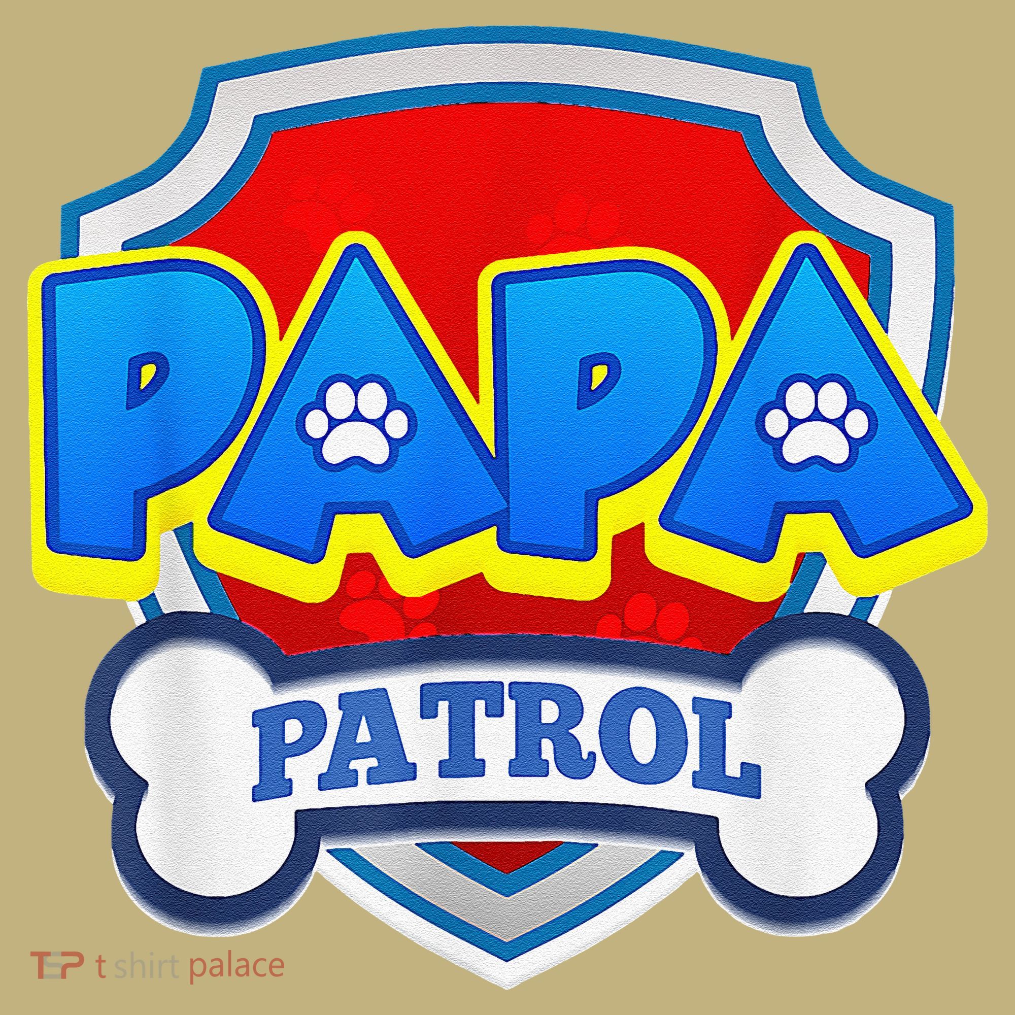 Papa Patrol Dog Funny Gift Birthday Party Hoodie