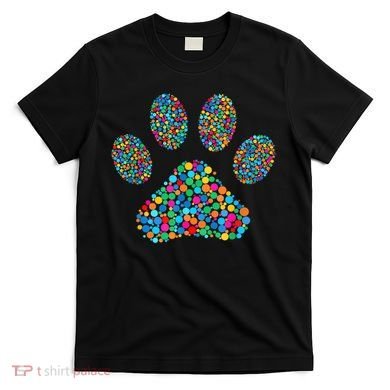Paw Paw Dog Dot Day International Dot Day Polka Dot Gift T-Shirt