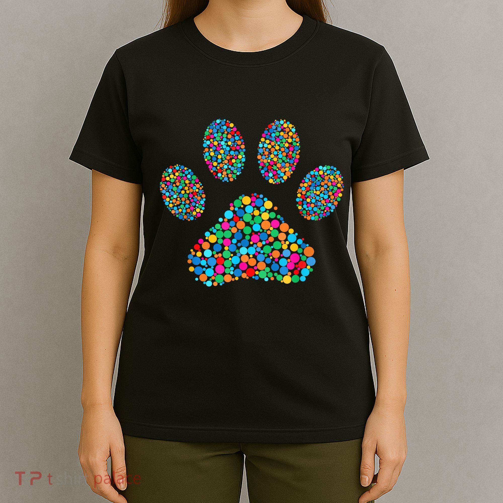Paw Paw Dog Dot Day International Dot Day Polka Dot Gift T-Shirt