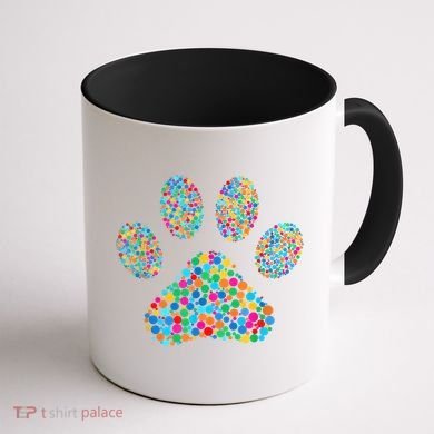 Paw Paw Dog Dot Day International Dot Day Polka Dot Gift Coffee Mug back