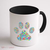 Paw Paw Dog Dot Day International Dot Day Polka Dot Gift Coffee Mug thumb 1