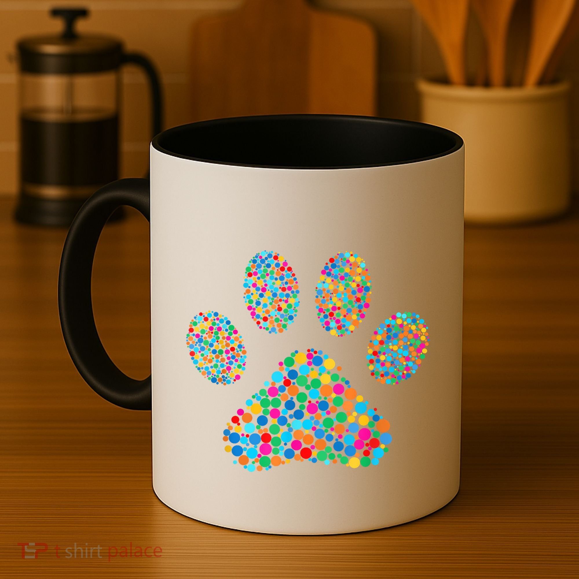 Paw Paw Dog Dot Day International Dot Day Polka Dot Gift Coffee Mug