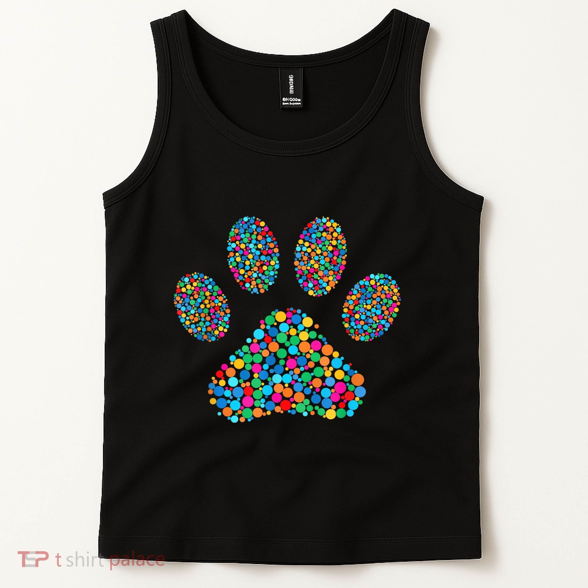 Paw Paw Dog Dot Day International Dot Day Polka Dot Gift Tank Top