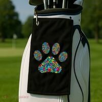 Paw Paw Dog Dot Day International Dot Day Polka Dot Gift Golf Towel thumb 2