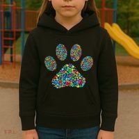 Paw Paw Dog Dot Day International Dot Day Polka Dot Gift Kids Hoodie thumb 3