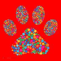 Paw Paw Dog Dot Day International Dot Day Polka Dot Gift Santa Hat thumb 1