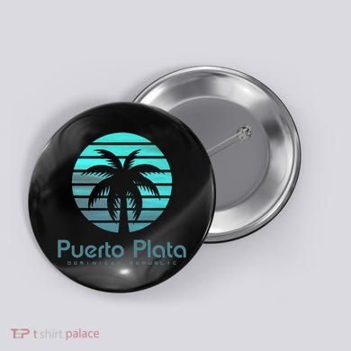 Puerto Plata Dominican Republic Button