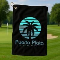 Puerto Plata Dominican Republic Golf Towel thumb 1