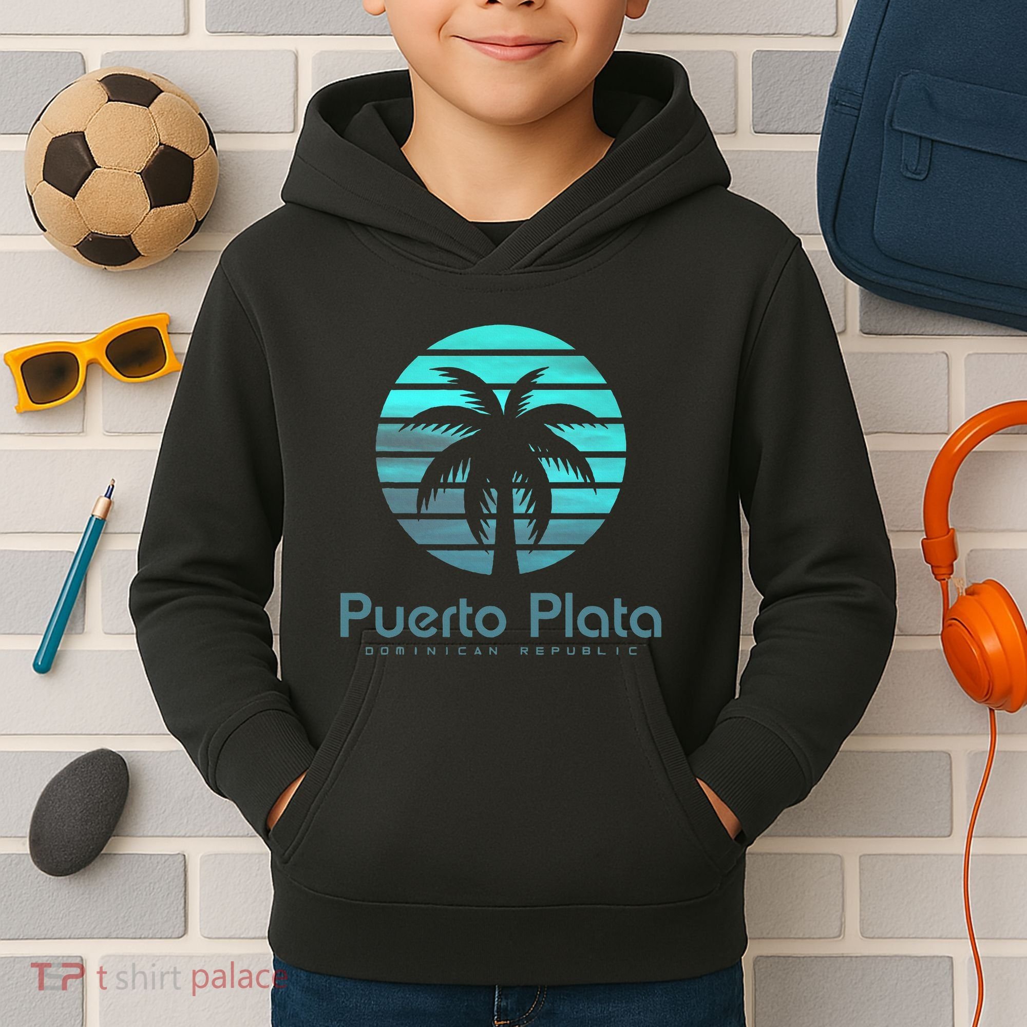 Puerto Plata Dominican Republic Kids Hoodie