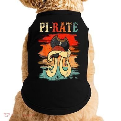 Pi-Rate Pi Day Mathematician Math Geek Pirate Lover Doggie Tank