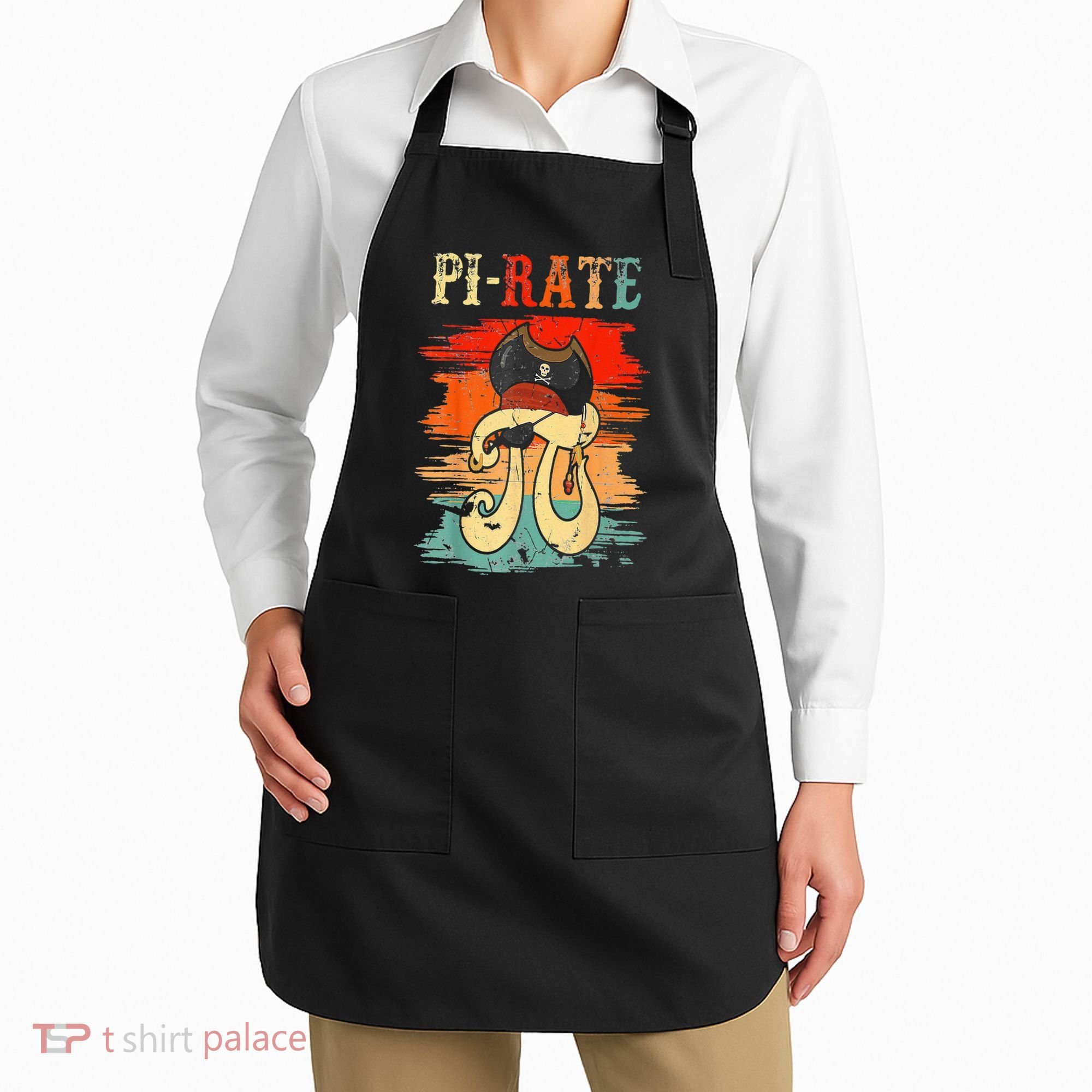 Pi-Rate Pi Day Mathematician Math Geek Pirate Lover Apron