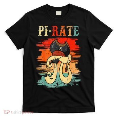 Pi-Rate Pi Day Mathematician Math Geek Pirate Lover T-Shirt