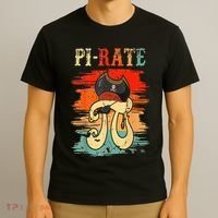 Pi-Rate Pi Day Mathematician Math Geek Pirate Lover T-Shirt thumb 3