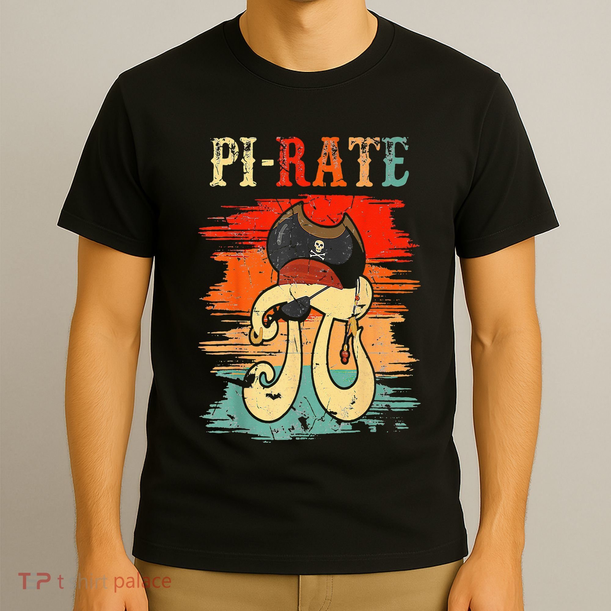 Pi-Rate Pi Day Mathematician Math Geek Pirate Lover T-Shirt