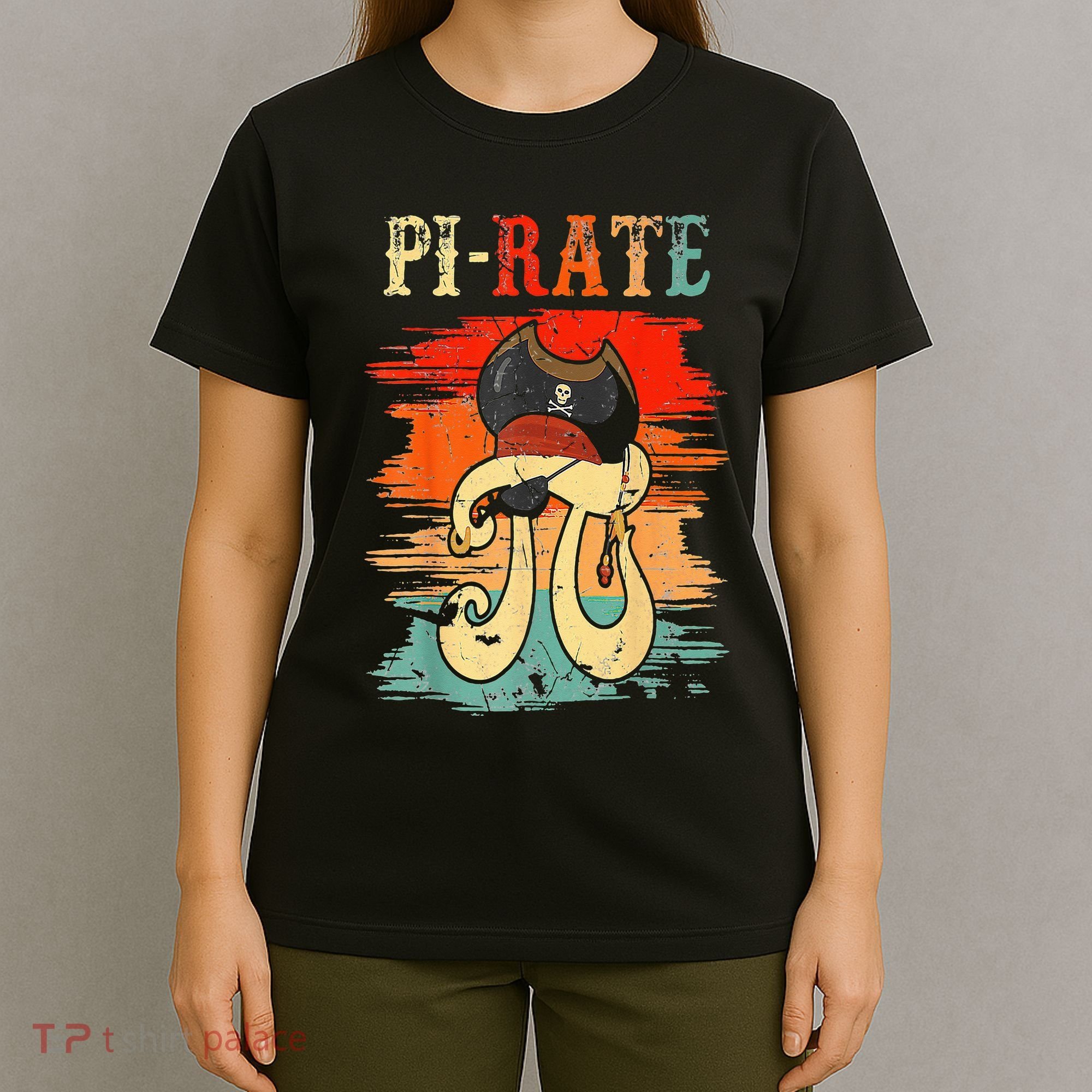 Pi-Rate Pi Day Mathematician Math Geek Pirate Lover T-Shirt